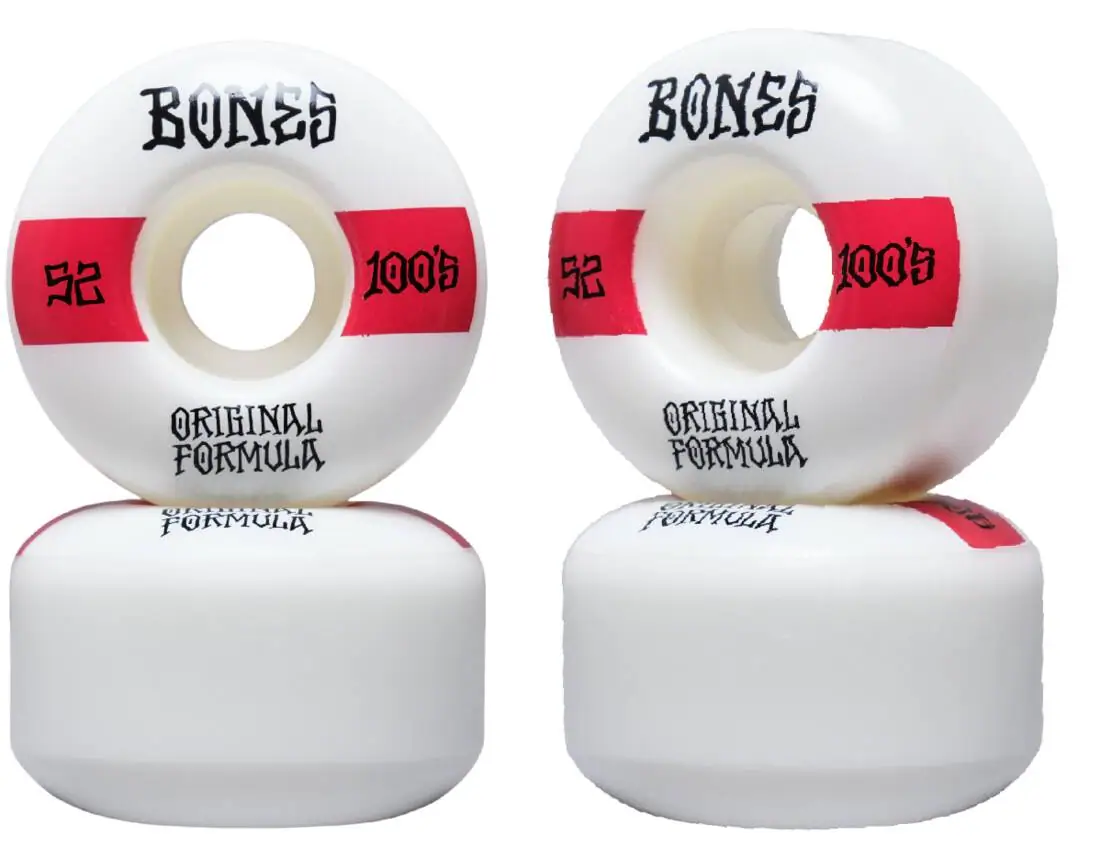 Bones 100's V4 Wide Skateboard Hjul 4-Pak | SkatePro