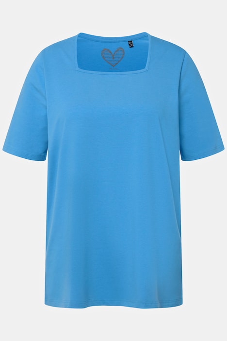 T-Shirt, A-Linie, Carree-Ausschnitt, Halbarm