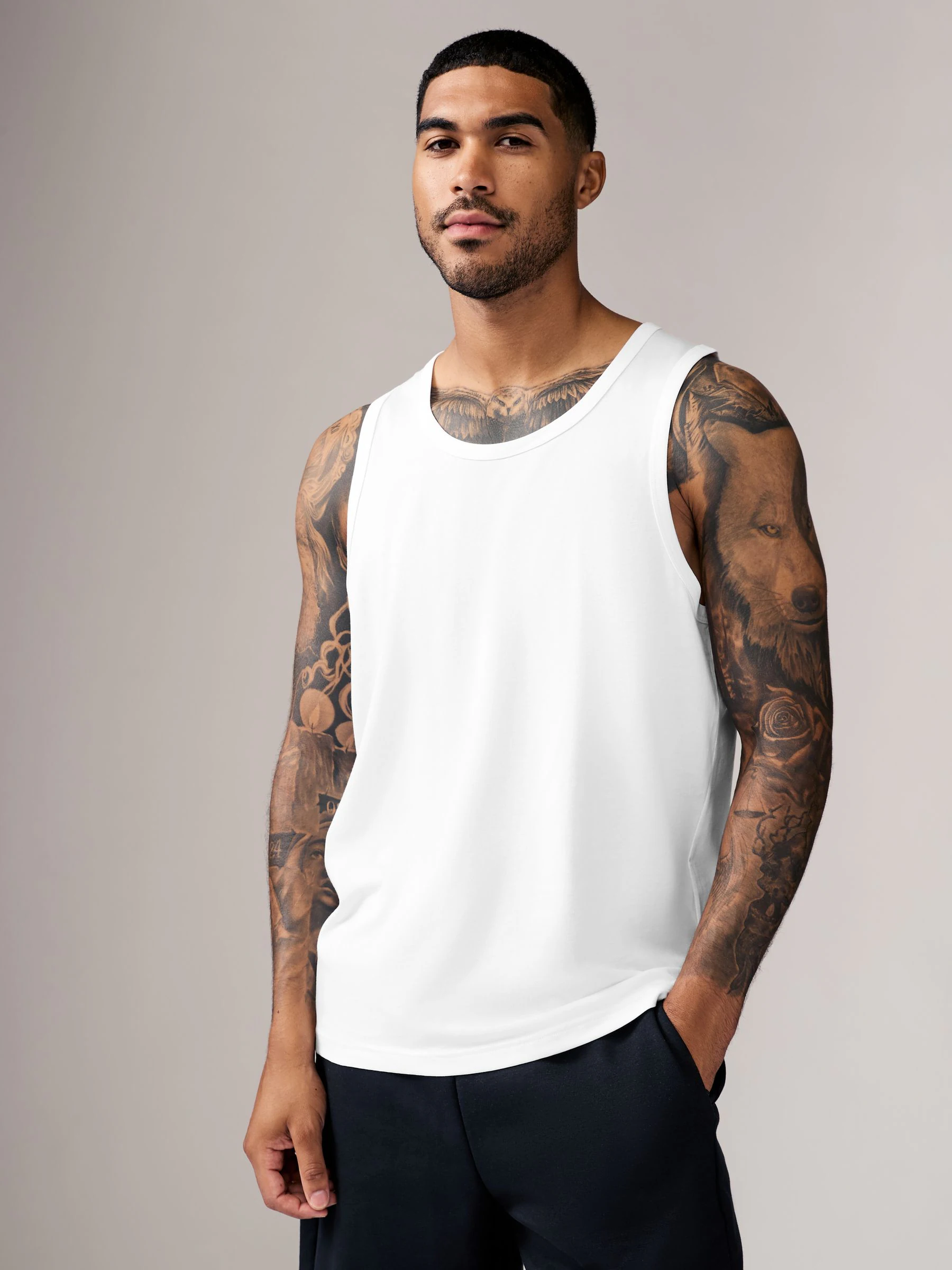 Wit - 100% Cotton Vests 4 Pack