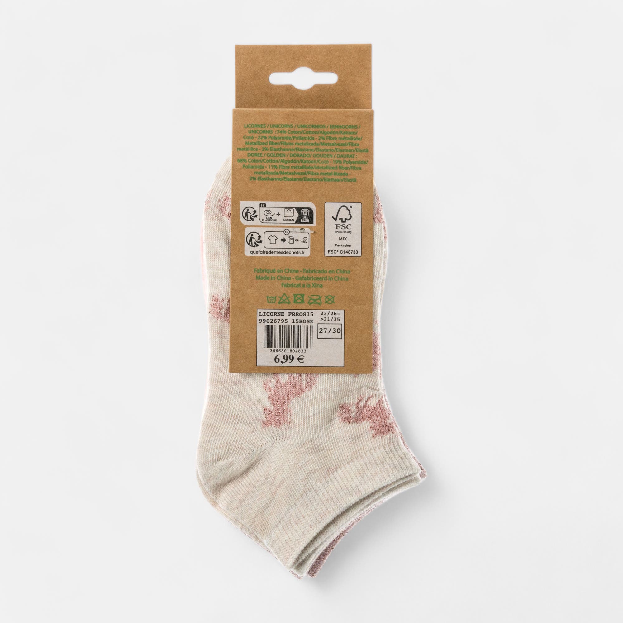 Chaussettes Enfant rose