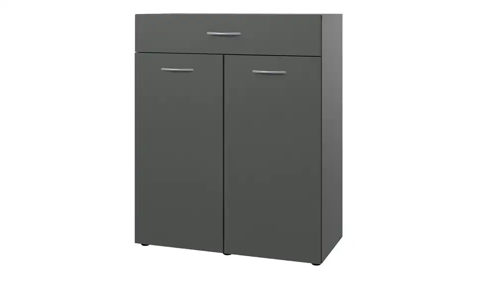 Kommode mit Wäschebox Multischrank-System 80 cm Graphit