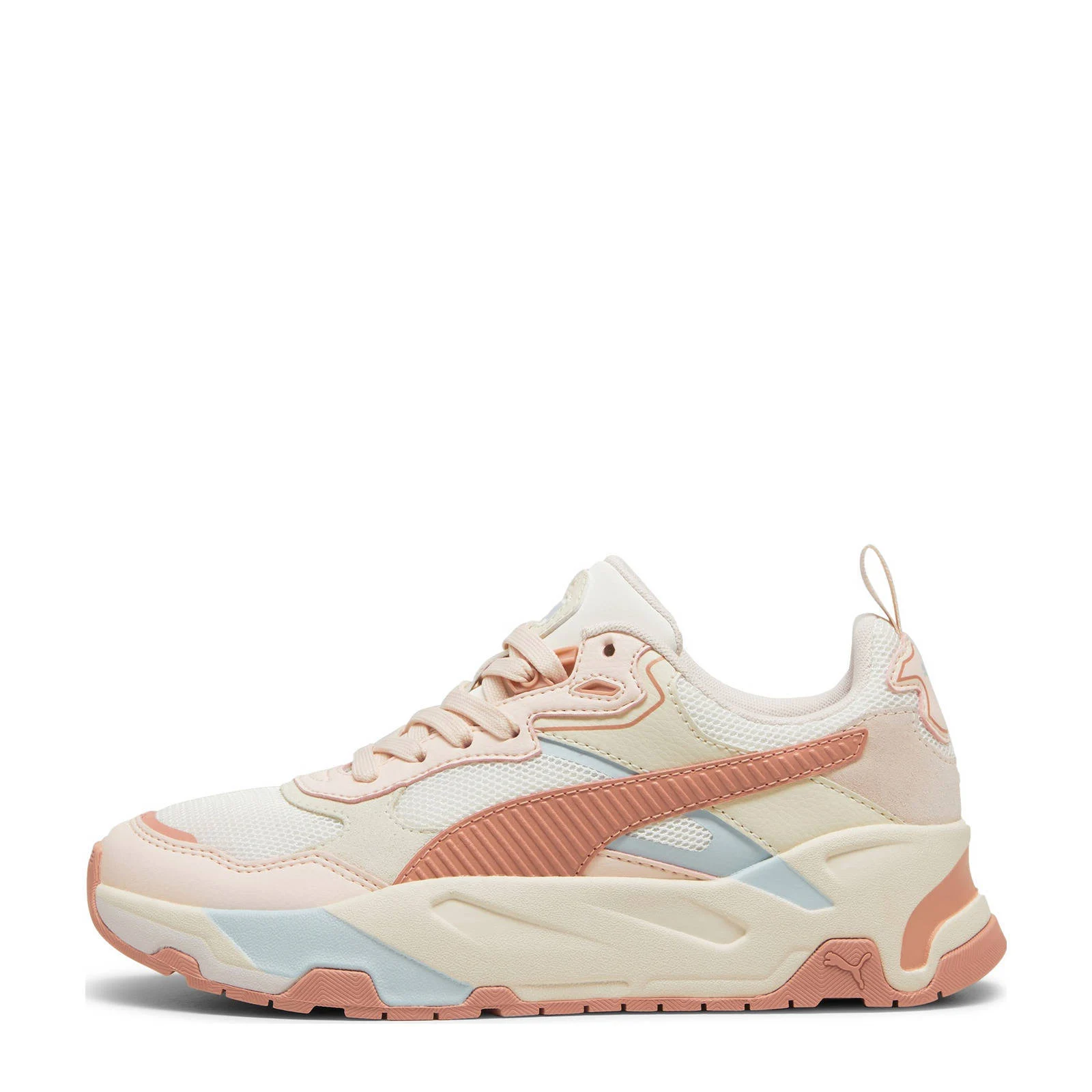 Puma Trinity  sneakers ecru/oker/koraalrood