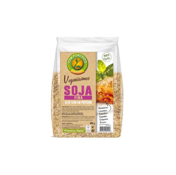 Cem Porcento Soja Fina Desidratada 400g