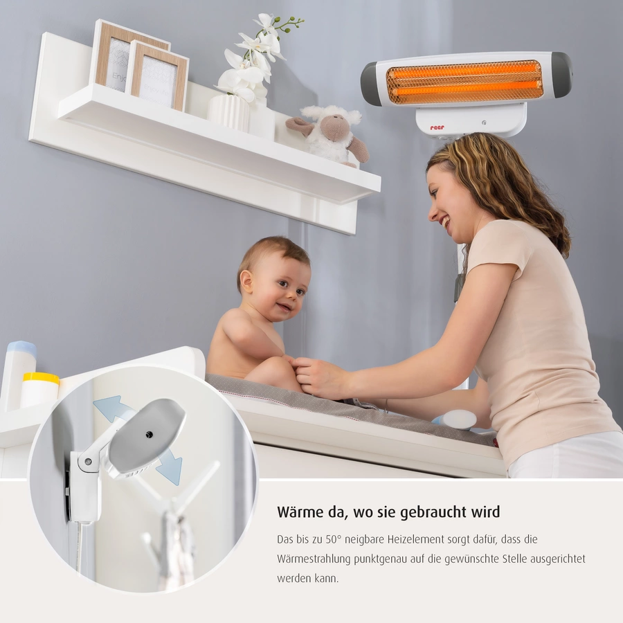 reer Wickeltisch-Wärmestrahler 2in1 FeelWell