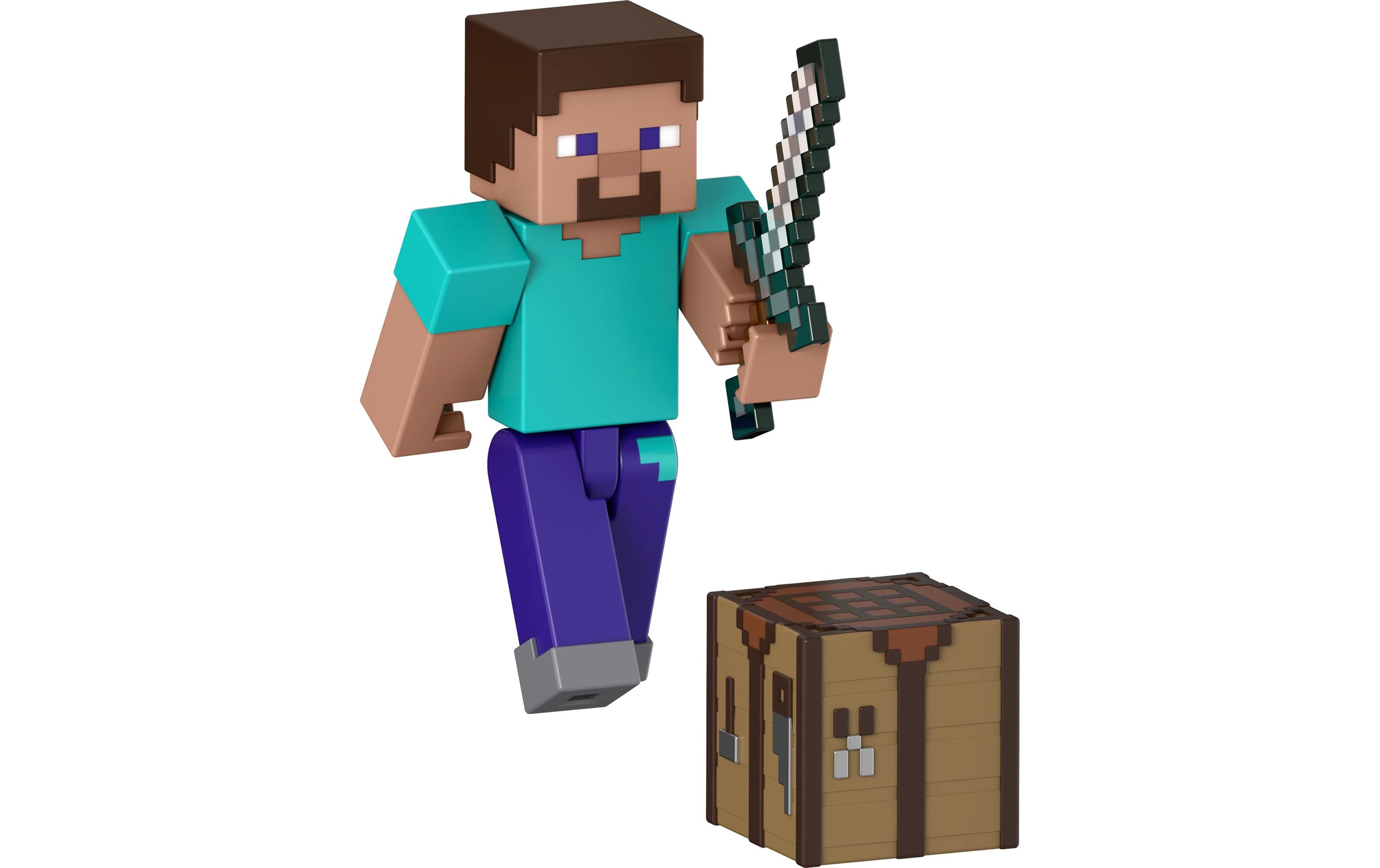 Minecraft Actionfigur mit pixeligem DesignMinecraft Kinderspielzeugfigur