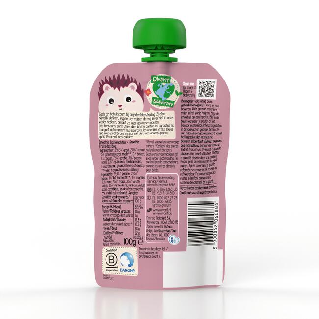 Olvarit Knijpfruit Smoothie Bosvrucht