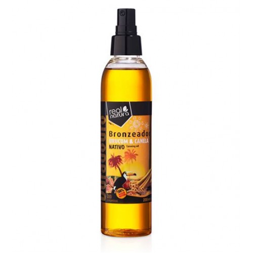 Real Natura Óleo Bronzeador Urucum e Canela 200ml