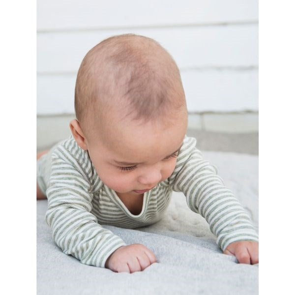 Baby Stripe Body Sage/Ecru - Serendipity → Luksusbaby.dk