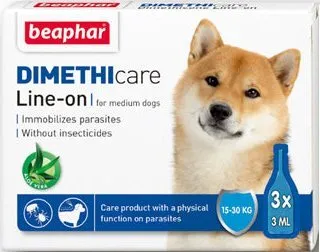 Flea & Tick Line On, lopper og flåt (Dimethicone) Medium Dog