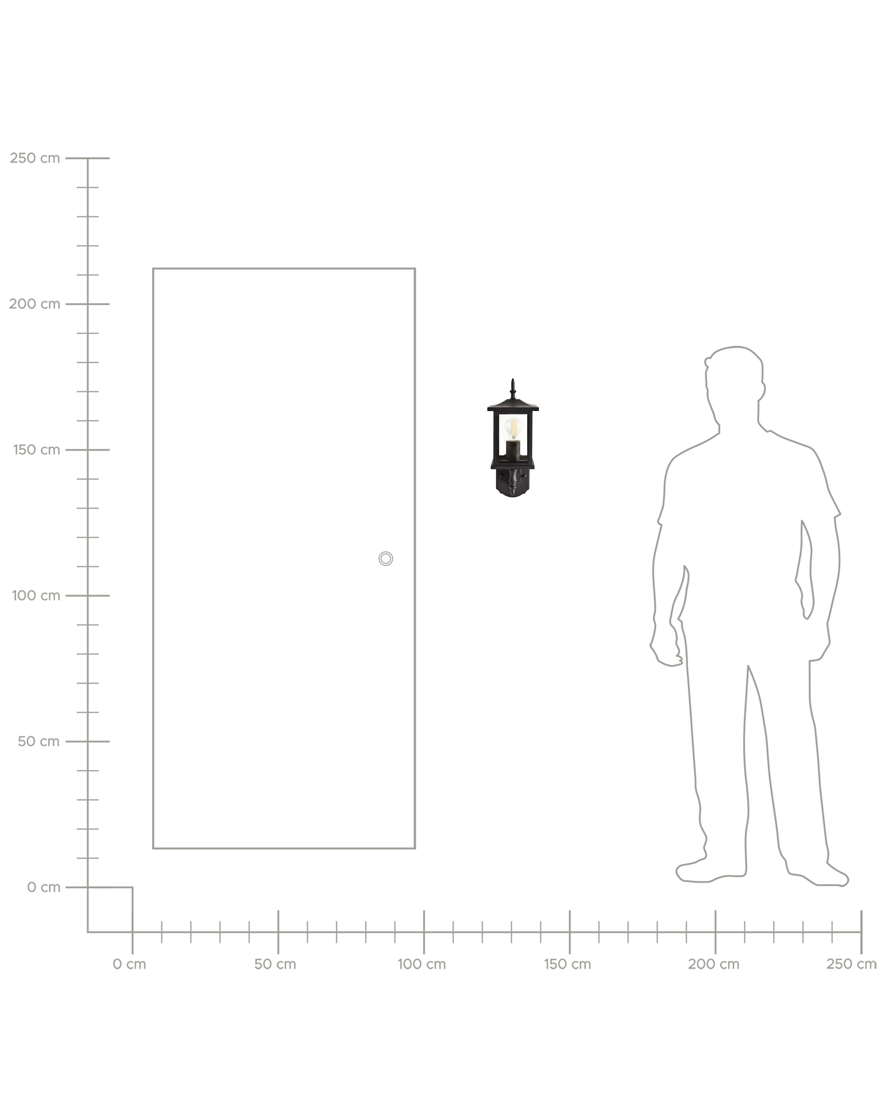 Buiten wandlamp ANDAM Zwart