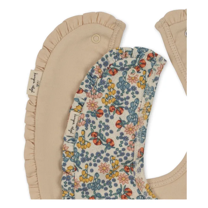 Konges Sløjd Bavoirs bandana à volants Bibi Fleur - Set de 2