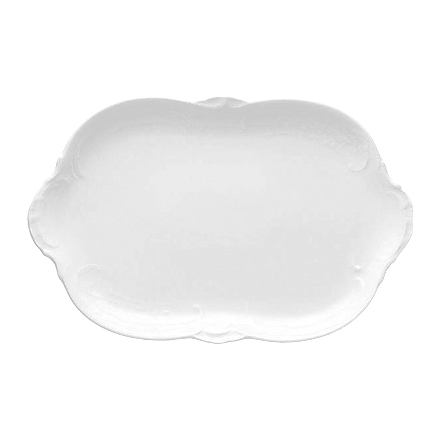 Sanssouci Weiss Weiss Platte 33 cm