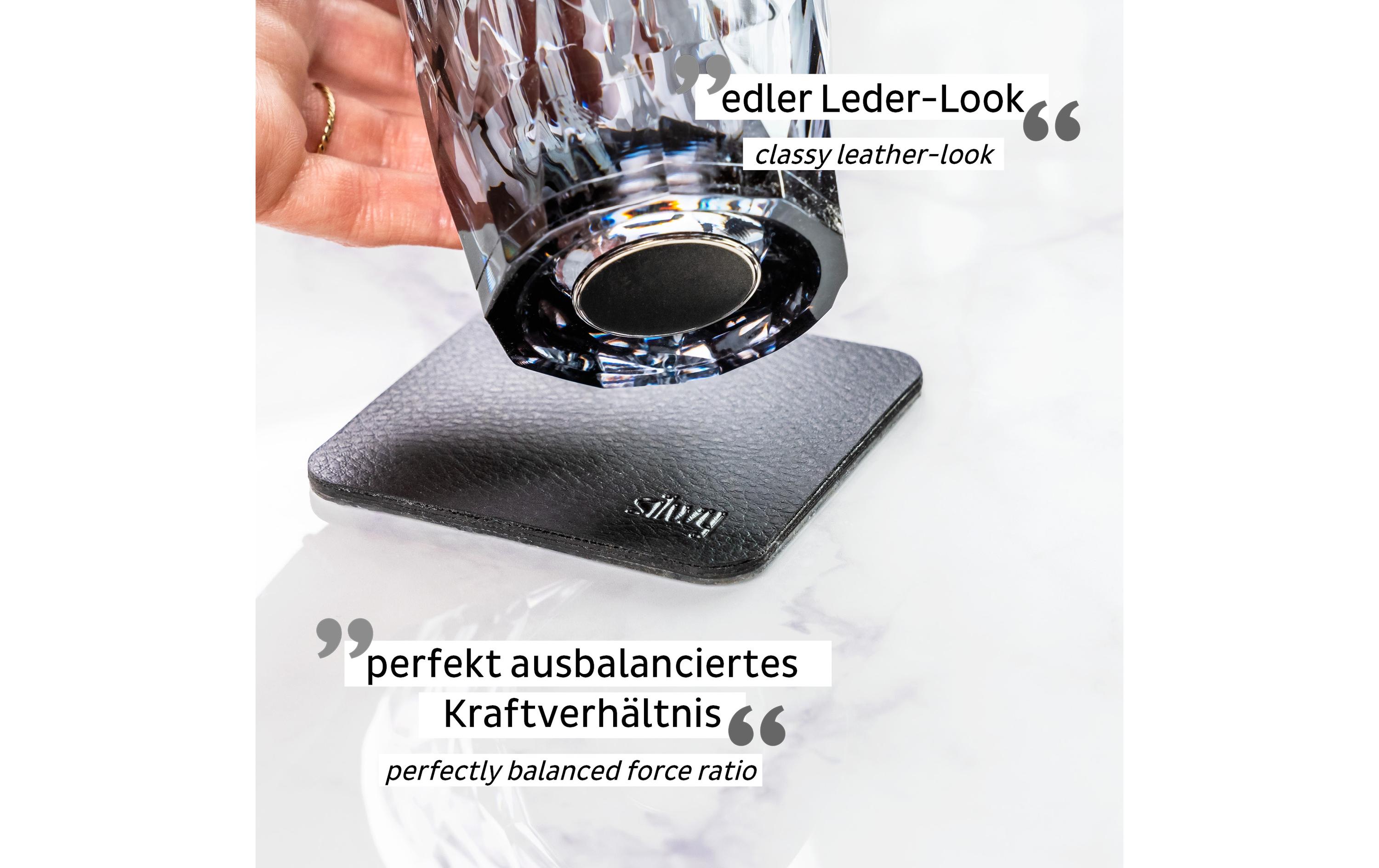 Magnet-Kunststoffgläser Longdrink GrauLongdrinkgläser-Set