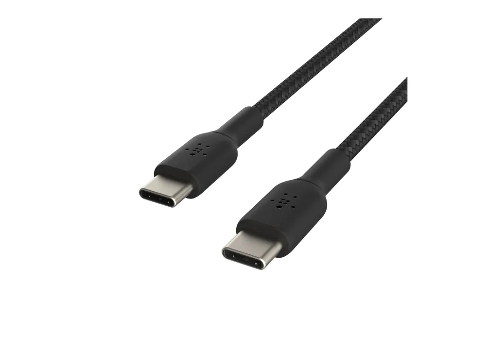 Belkin BoostCharge - USB-kabel - 24 pin USB-C (han) til 24 pin USB-C (han) - 1 m - sort