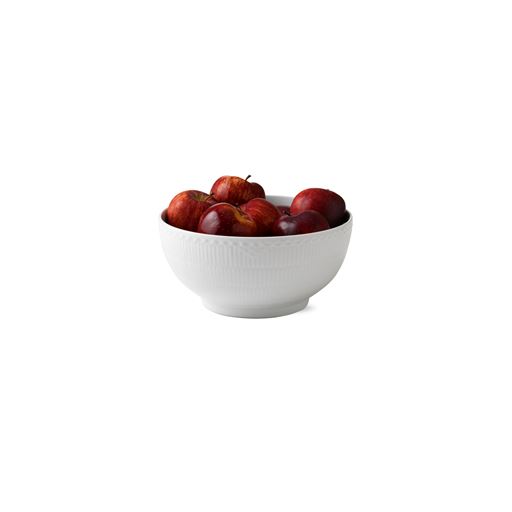 Royal Copenhagen Hvid Halvblonde Skål, Ø24 cm