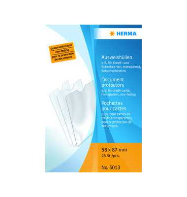 Ausweishülle 58x87mm Scheckkarte
