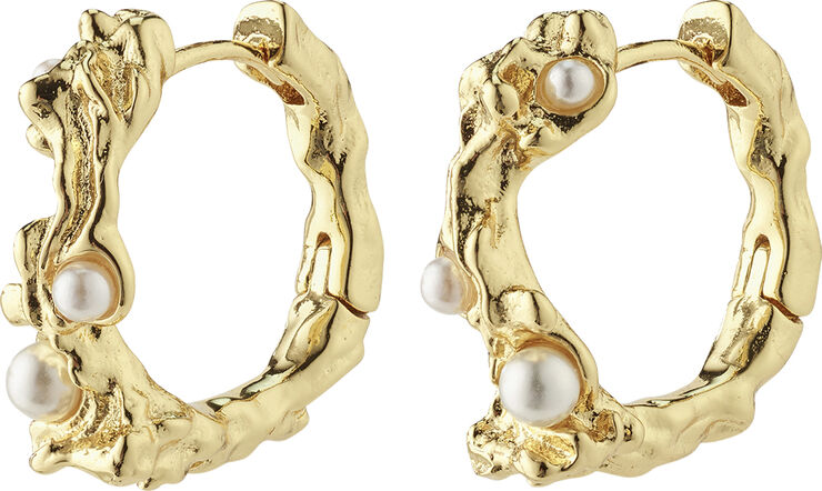 Pilgrim RAELYNN recycled earrings gold-plated Guld