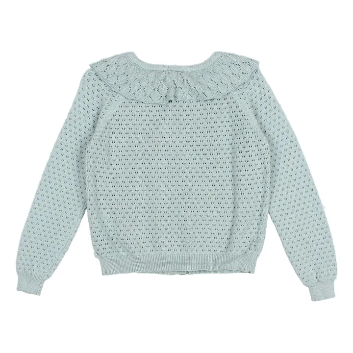 Búho Cardigan Boho Ajouré | Bleu