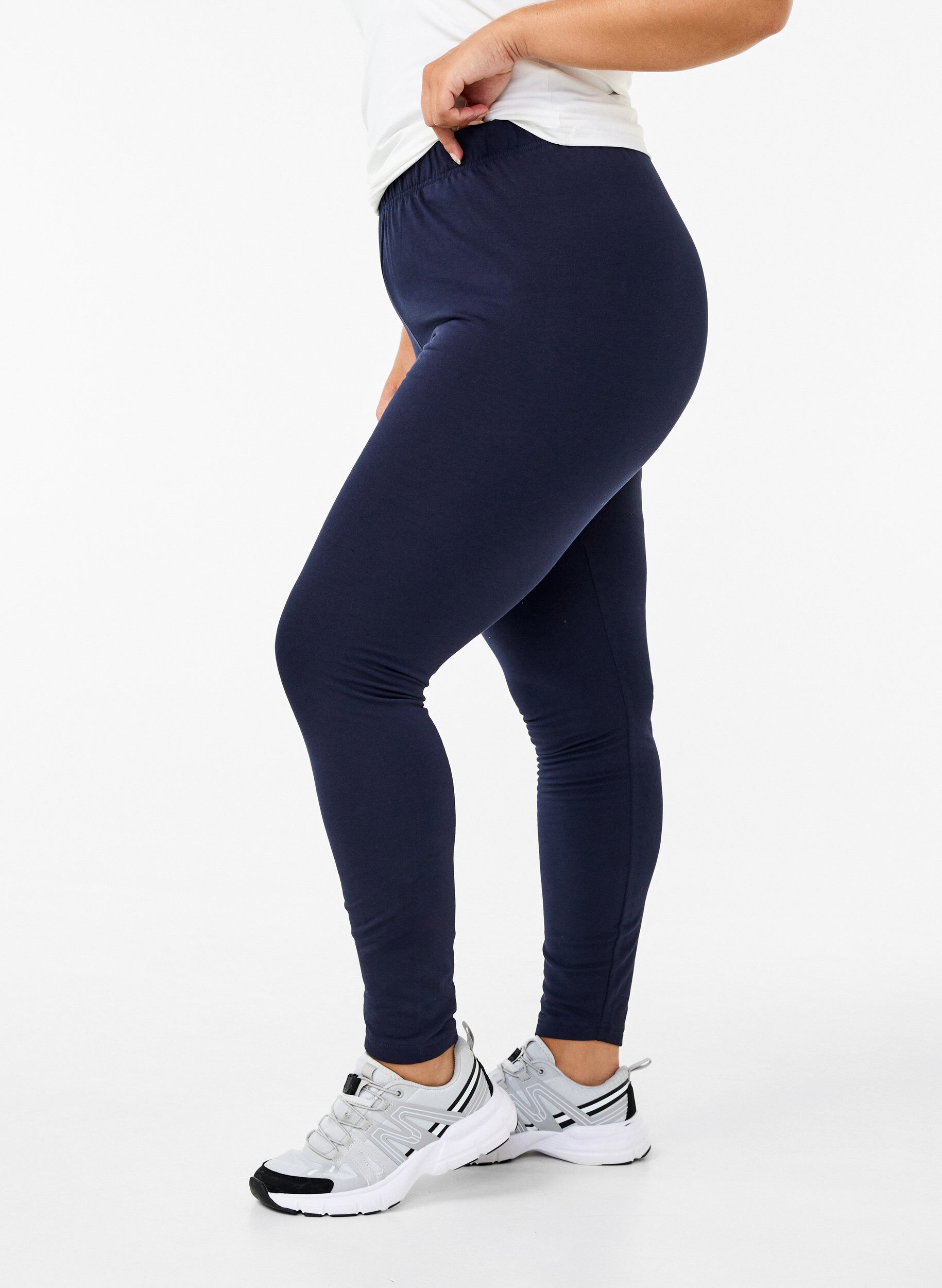 Leggings i bomuld med foer