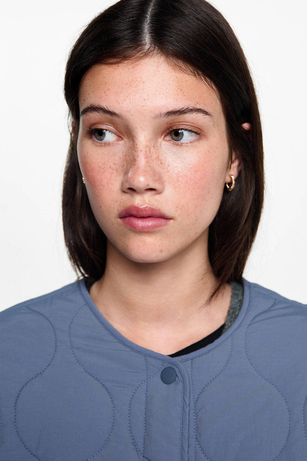 MANGO TEEN tussenjas zachtblauw