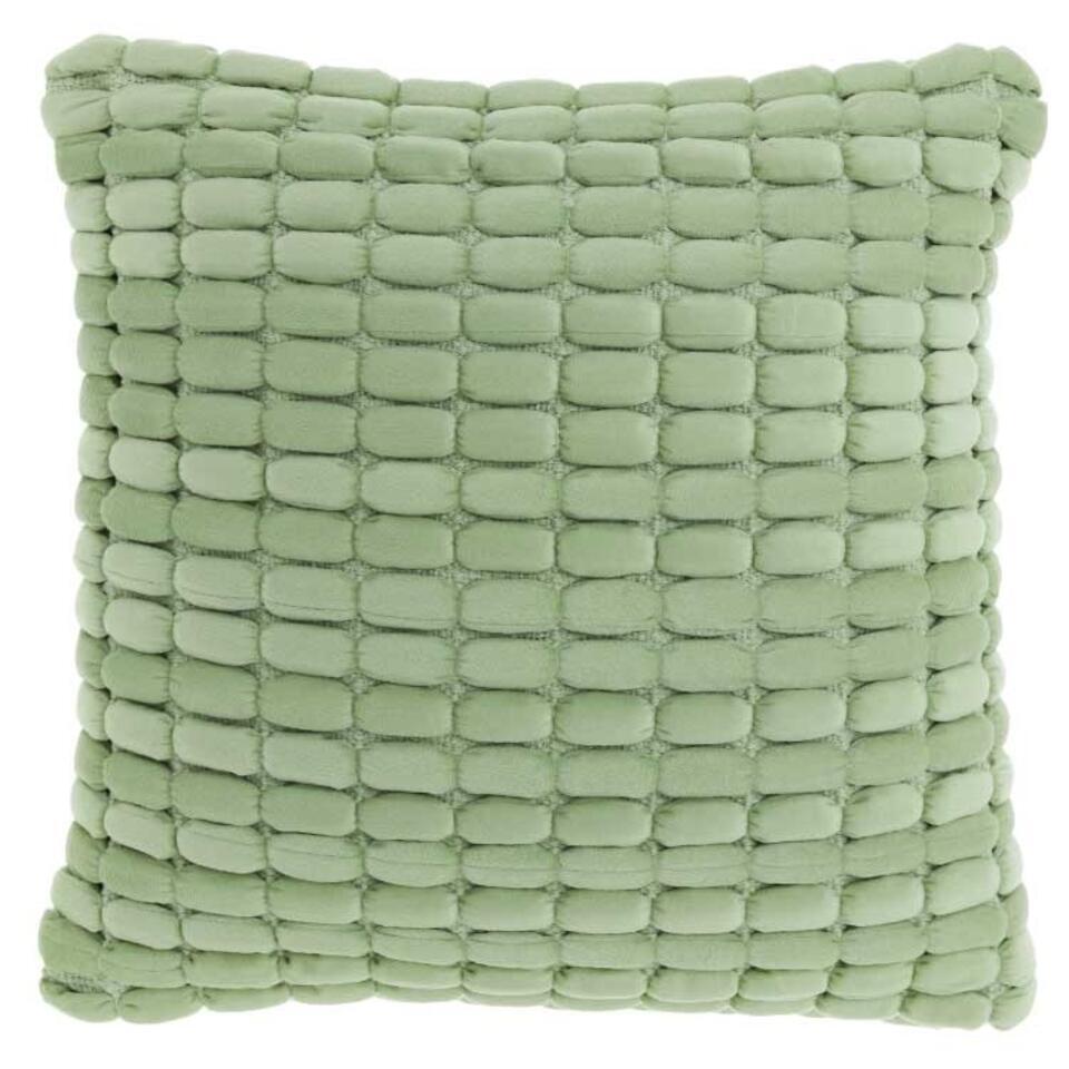 Unique Living - Sierkussen Kensi Tea Green -45x45cm