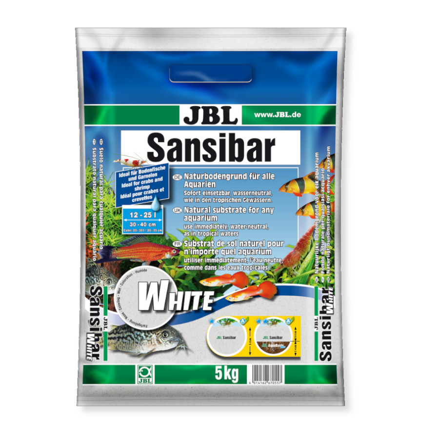 Substrato para aquário JBL Sansibar branco
