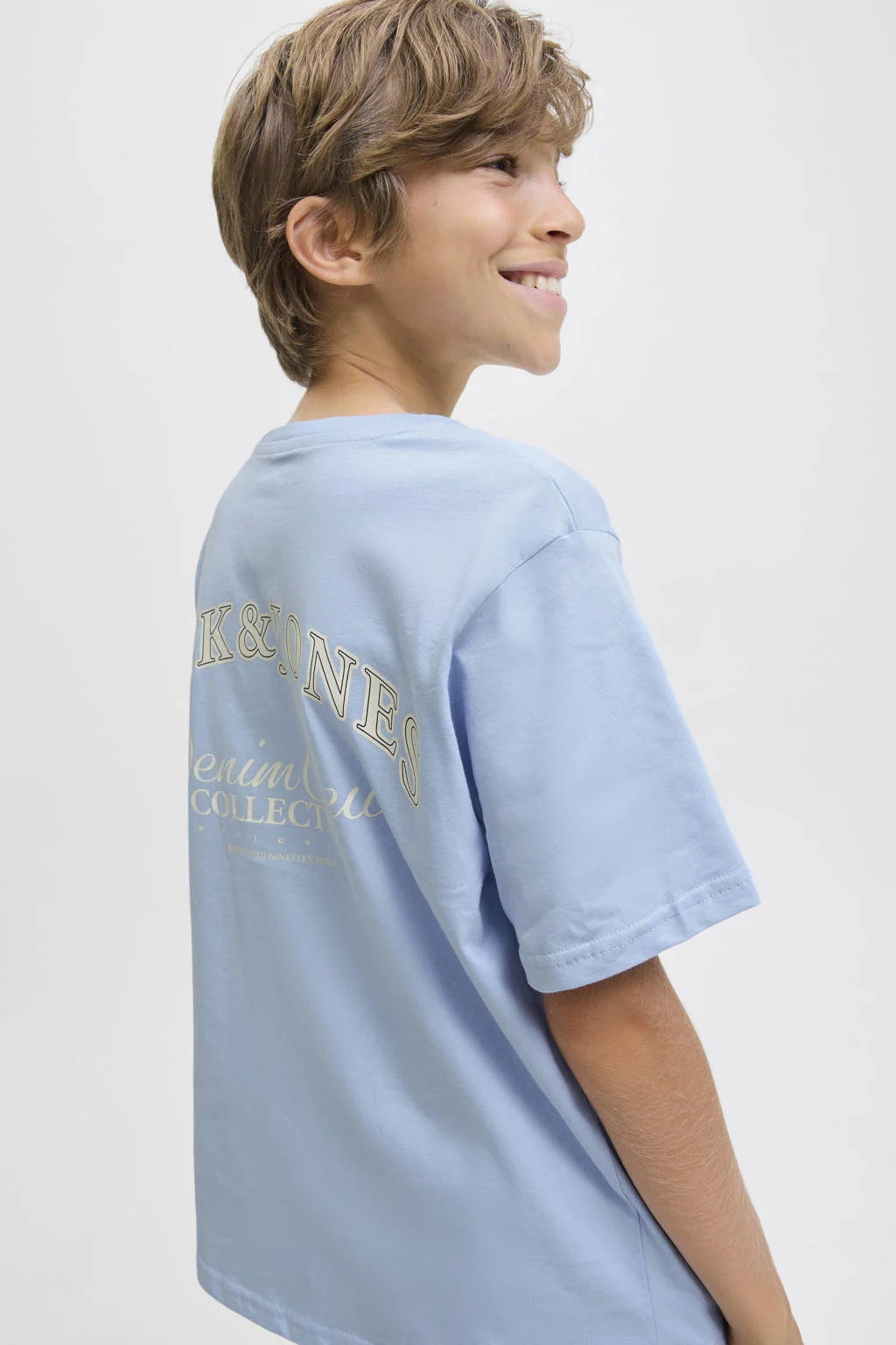 JACK & JONES JUNIOR t-shirt lichtblauw