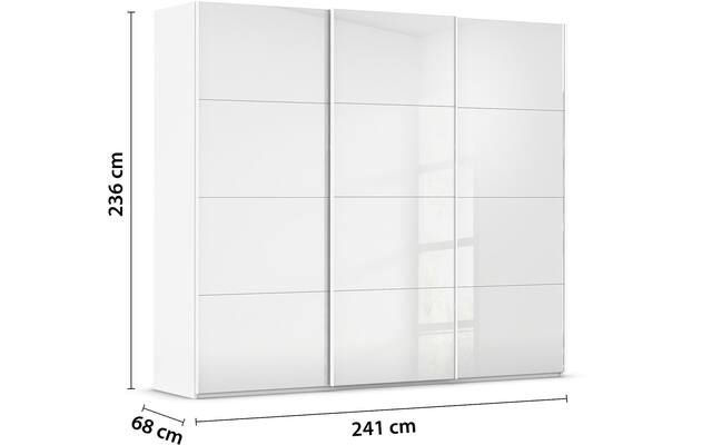Kledingkast Finca Glans Glas