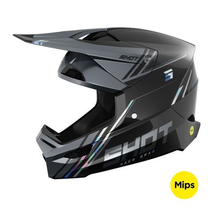 Casque cross Shot RACE - SPRINT 2025 - Noir / Multicolore