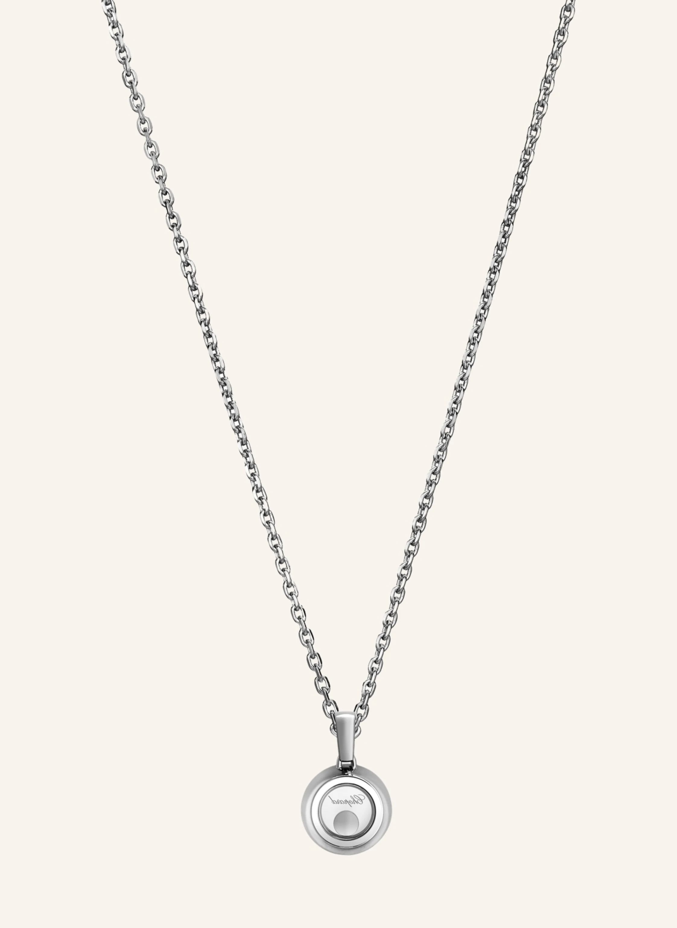 Chopard Anhänger HAPPY DIAMONDS ICONS Anhänger aus 18 Karat Weißgold und Diamanten