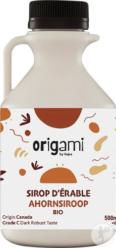 Origami Sirop D'Érable Grade C Foncé Bio 500ml