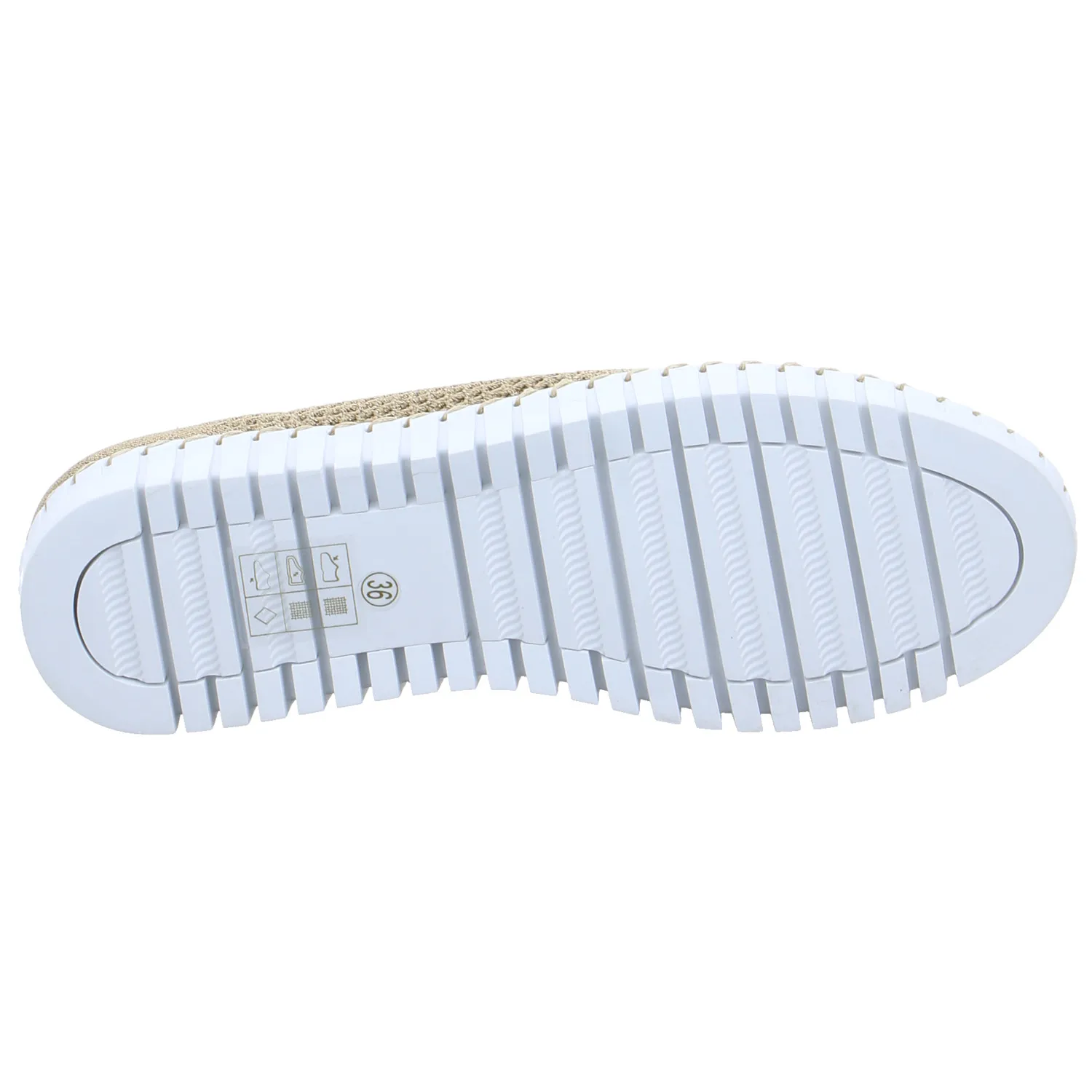 LA STRADA Slipper Gold Textil