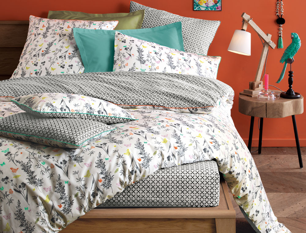 Housse de couette fermeture zip-Jardin des poètes