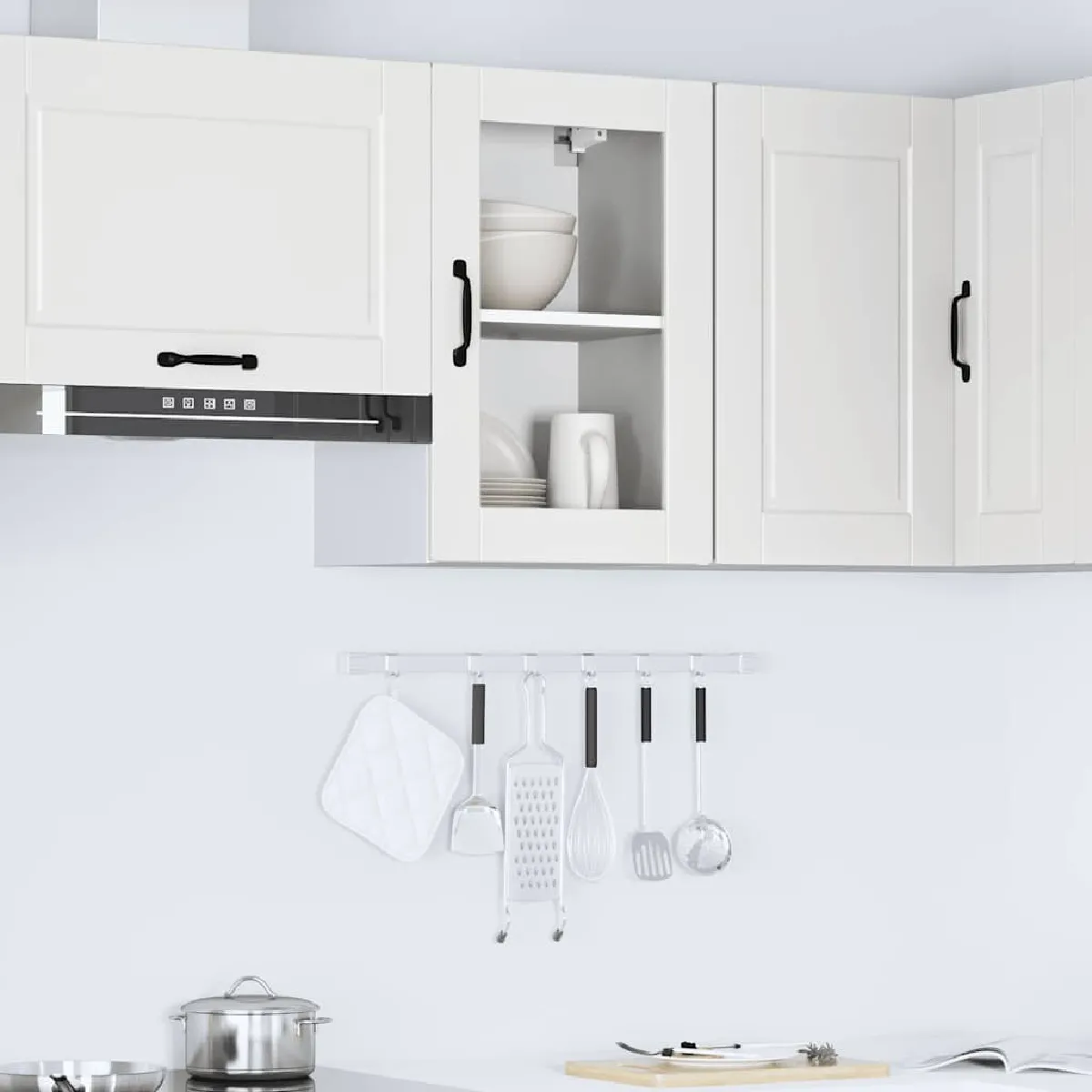 vidaXL Armoire murale de cuisine Porto - Blanc