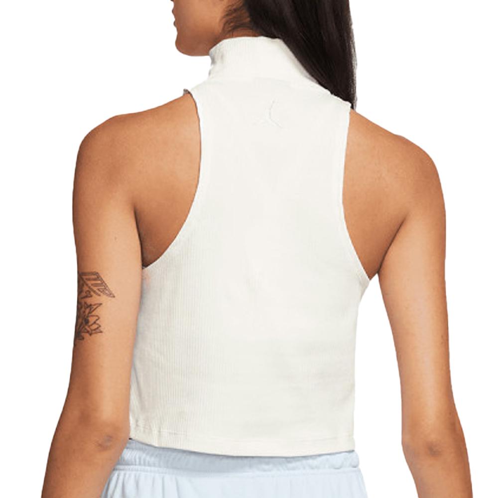 Nike Débardeur Crop Blanc Femme Nike Mock