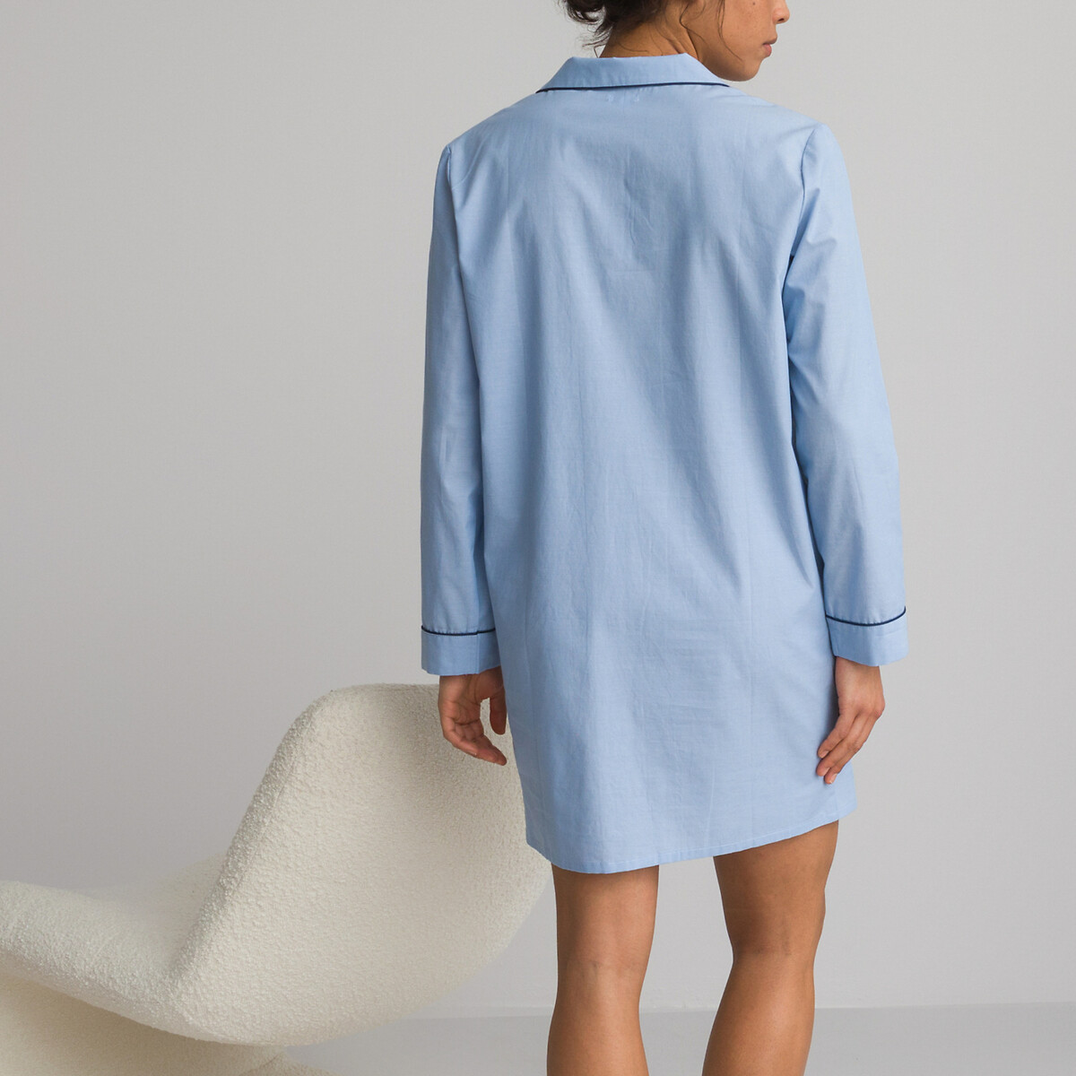 COLEÇÕES LA REDOUTE<br>Camisola de algodão chambray, Signature