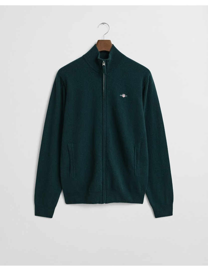 Green Zip Cardigan