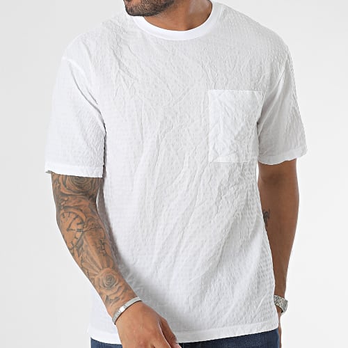 Tee Shirt Poche Blanc