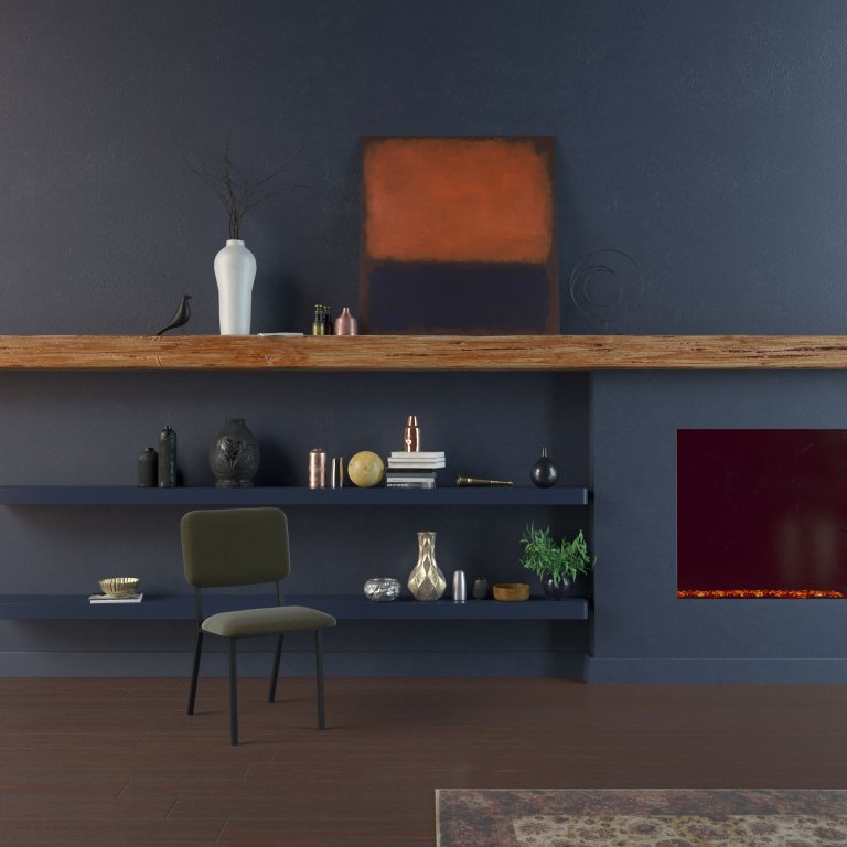 Studio HENK Co stoel met zwart frame Kvadrat Hallingdal 65 - 110