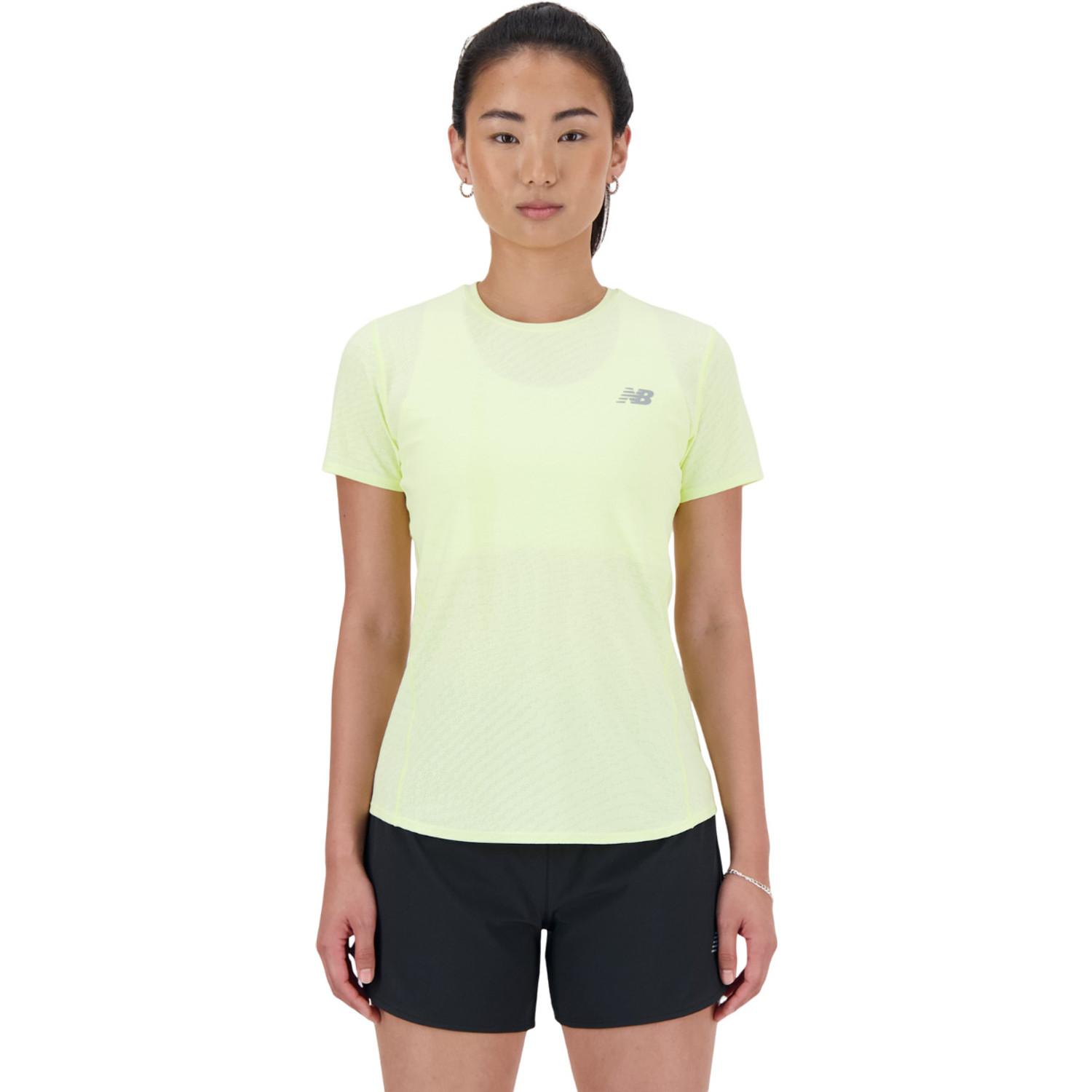 New Balance Jacquard T-Shirt Dames