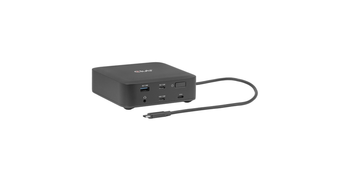Club 3D12-1 USB-C® Quad DisplayLink Dockingstation  (Zwart)