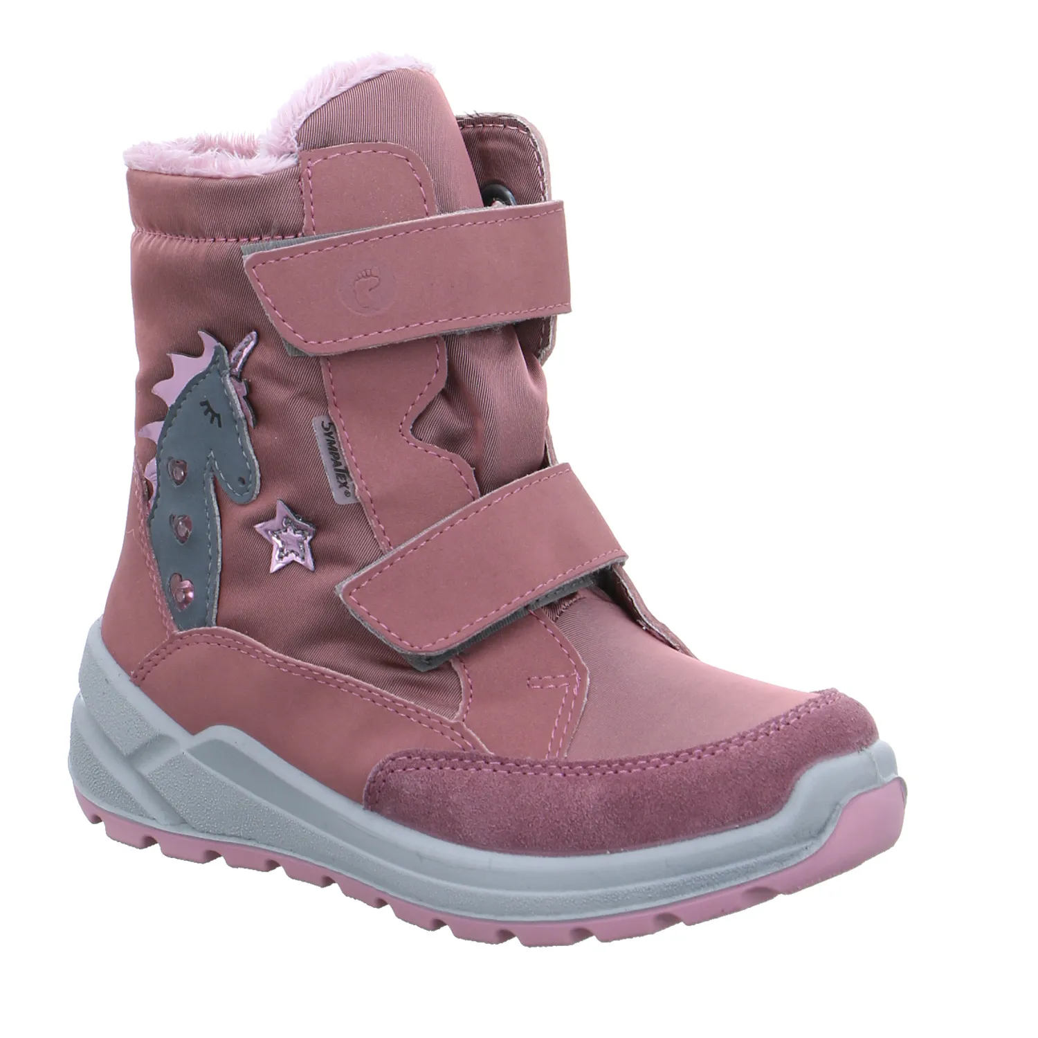 RICOSTA Kleinkinder-Snowboot  Membran Rosa Textil  Mädchen Schneestiefel