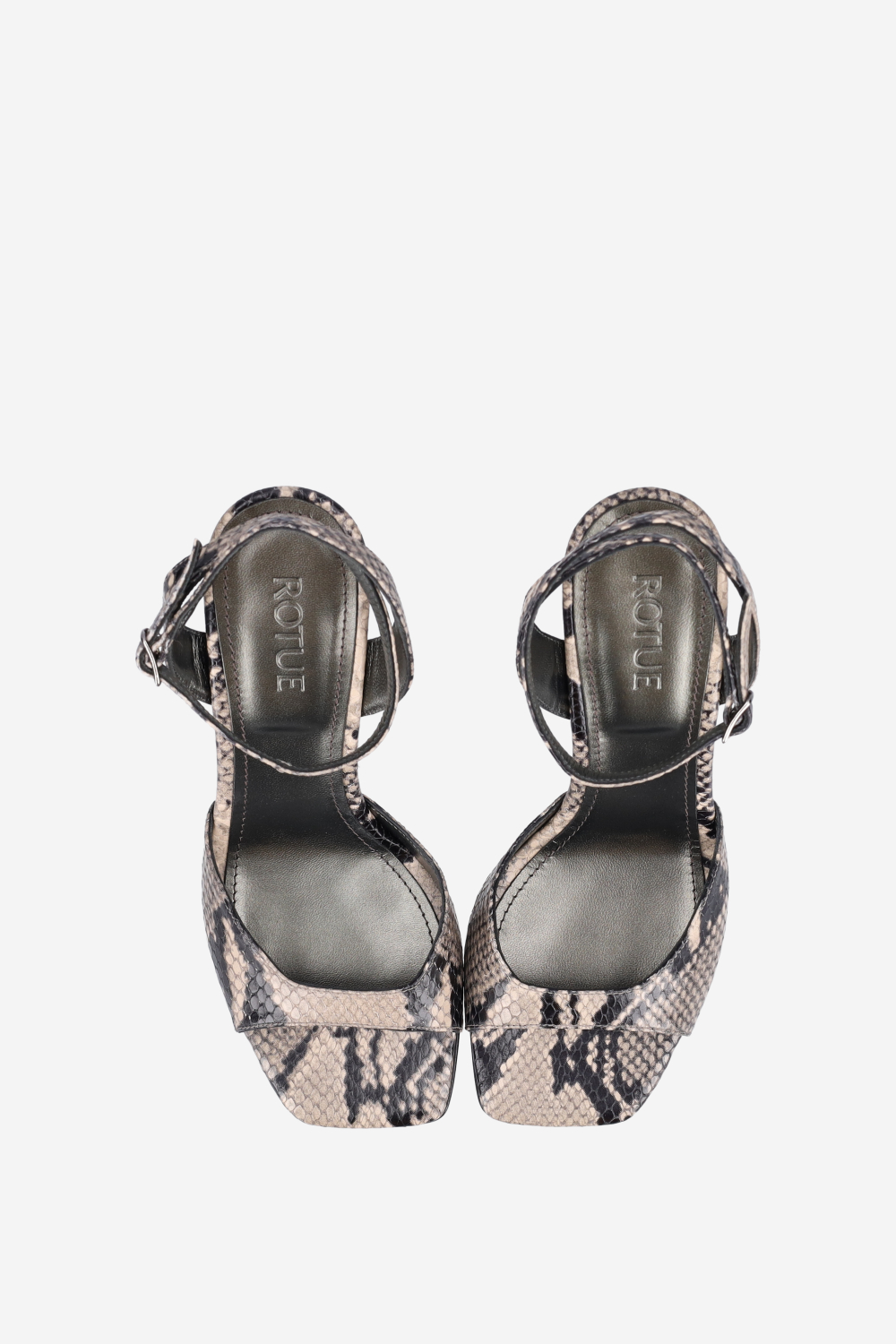 Dial Drunk pitone leather heeled sandals