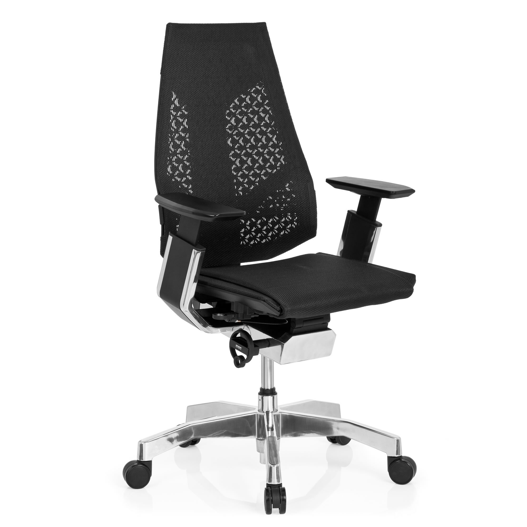 High End Bürostuhl GENIDIA Netzstoff mit Armlehnen hjh OFFICE