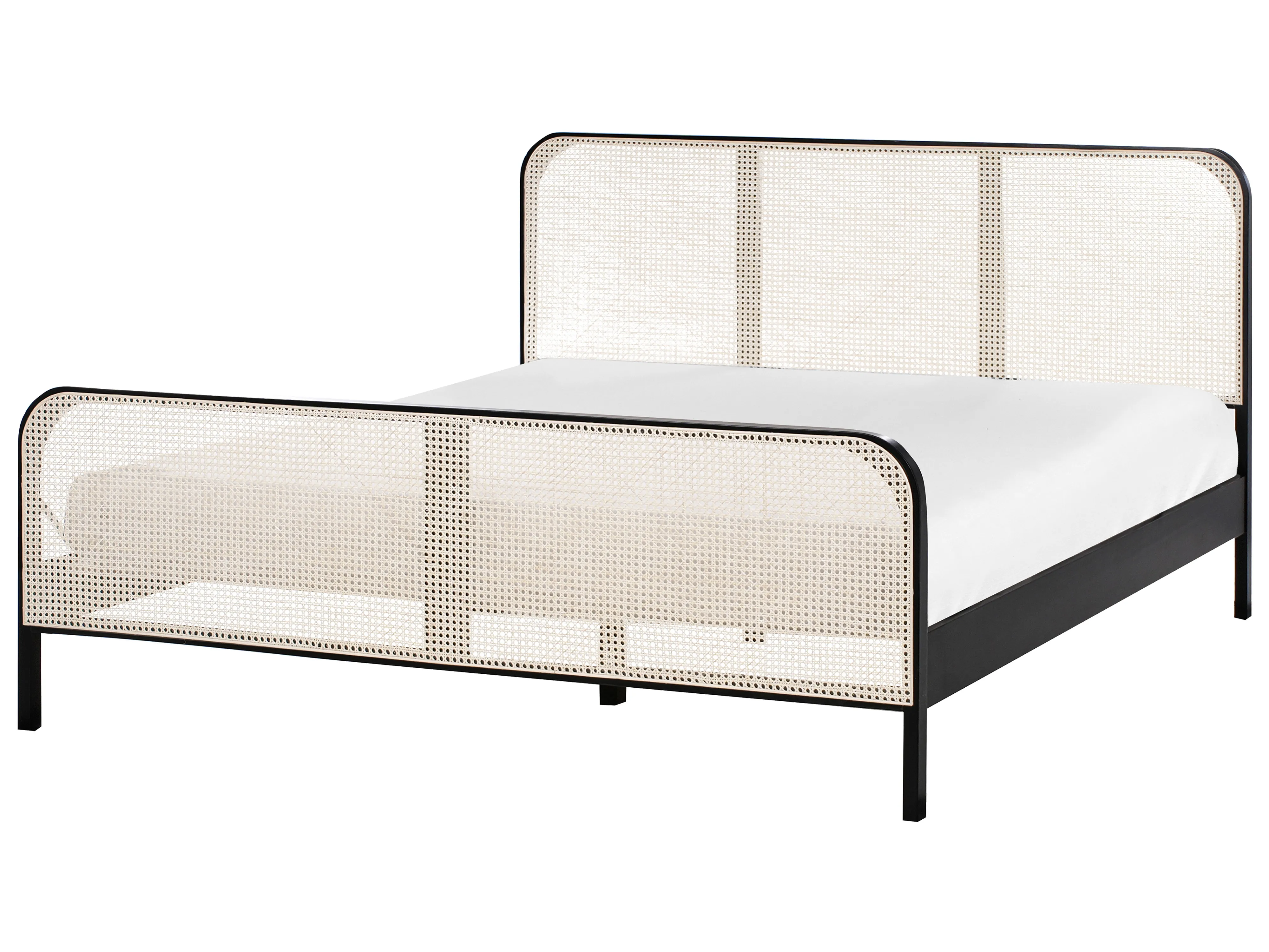 Bed Dennenhout GONFARON 180 x 200 cm Zwart