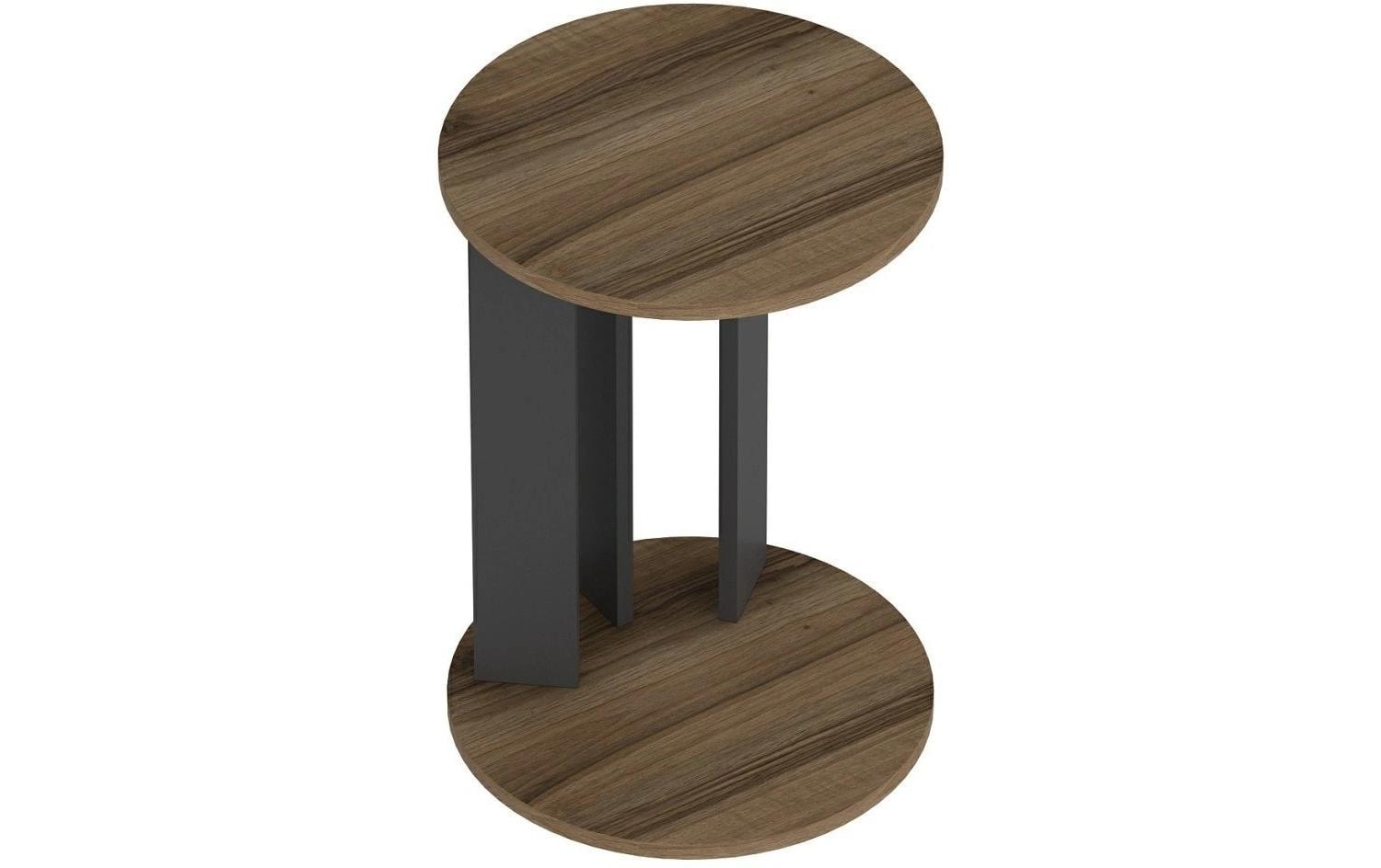 Beistelltisch Ema 34 x 64 cm, Braun/SchwarzHochwertiger Beistelltisch