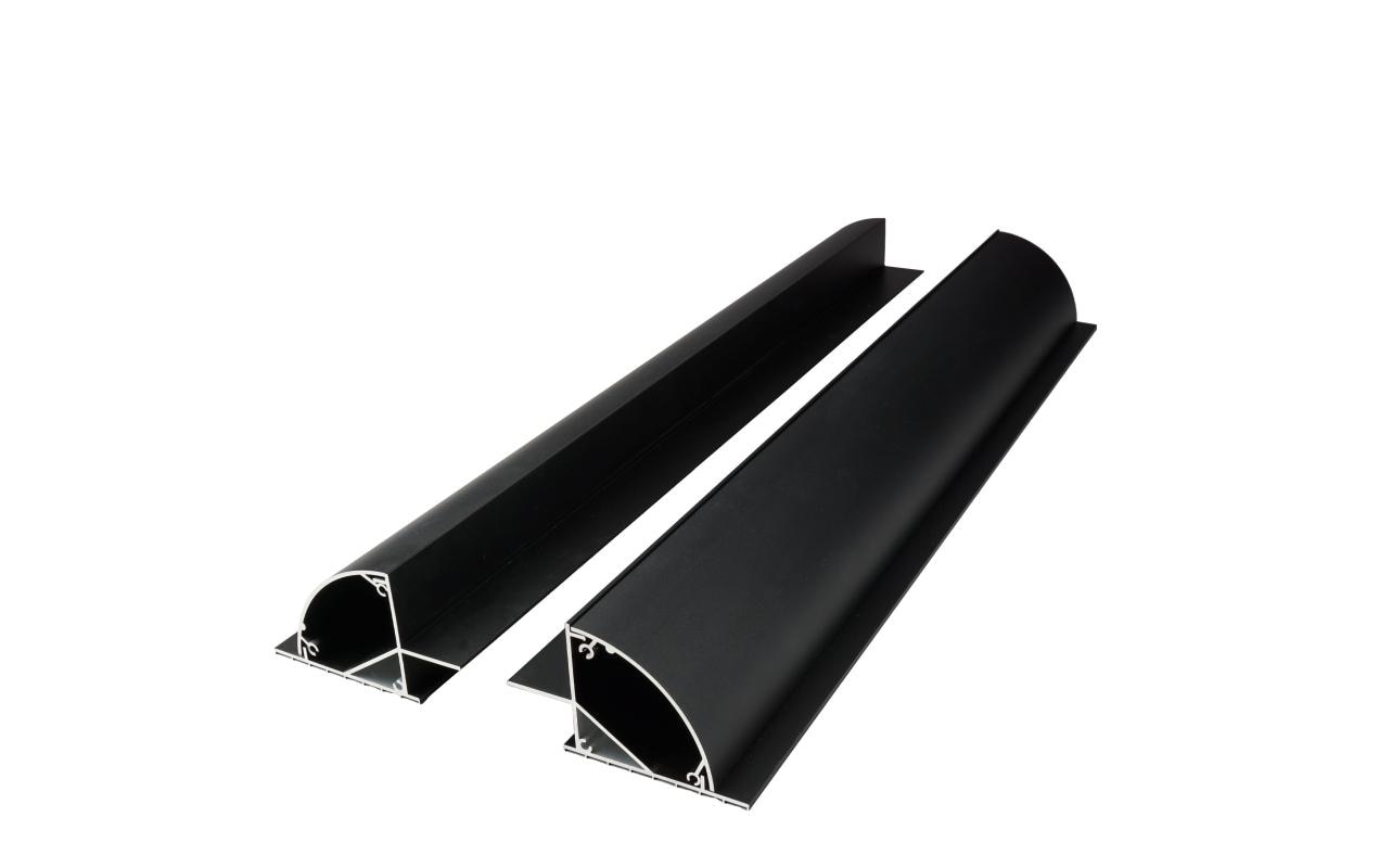 Solarmodul Halterung HSA+ 55/S ALU SchwarzHalterung geeignet für Solarmodule mit einer Länge von max. 55 cm