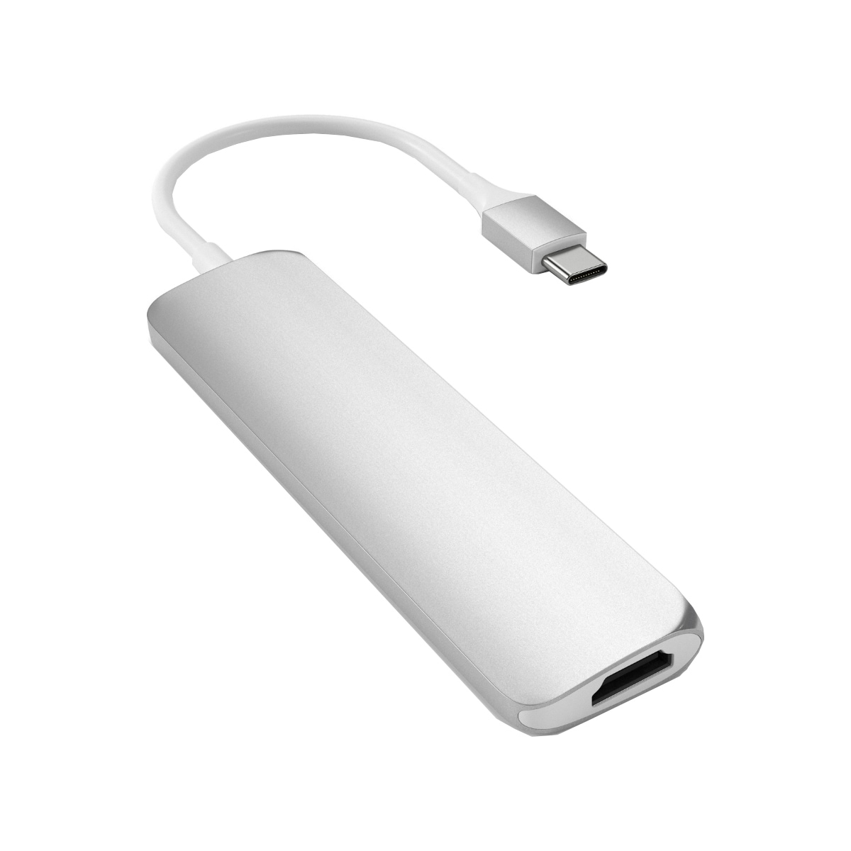 Satechi Slim USB-C MultiPort-adapter V2 (sølv)
