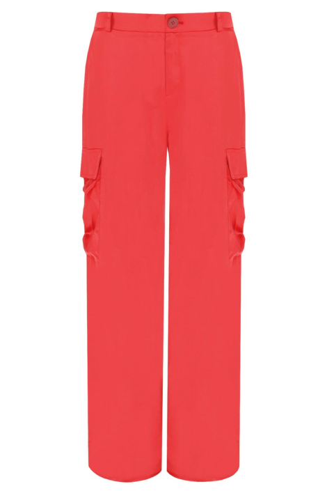 Fluresk roze dames broek