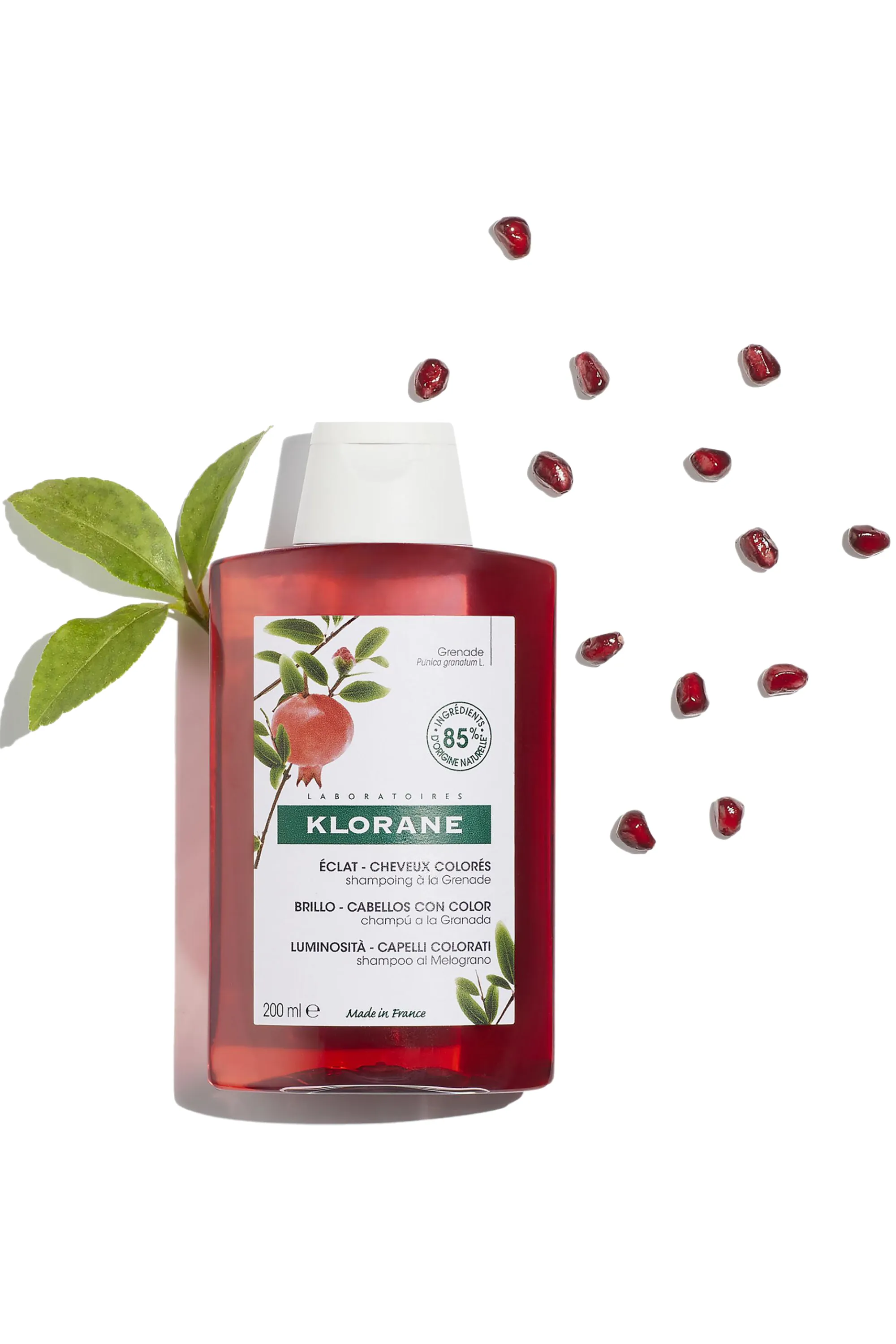 Klorane Shampoing éclat à la grenade pour cheveux colorés-400 ml